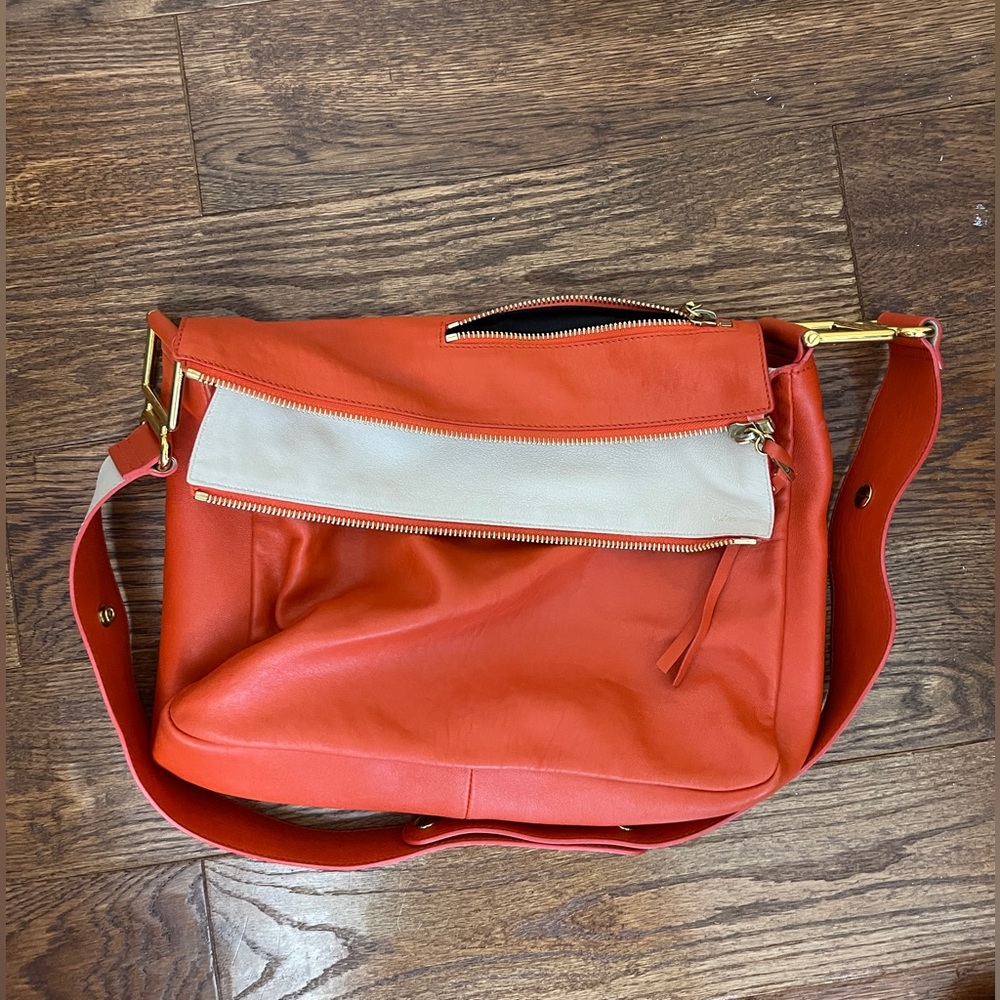 Chloe orange leather bag
